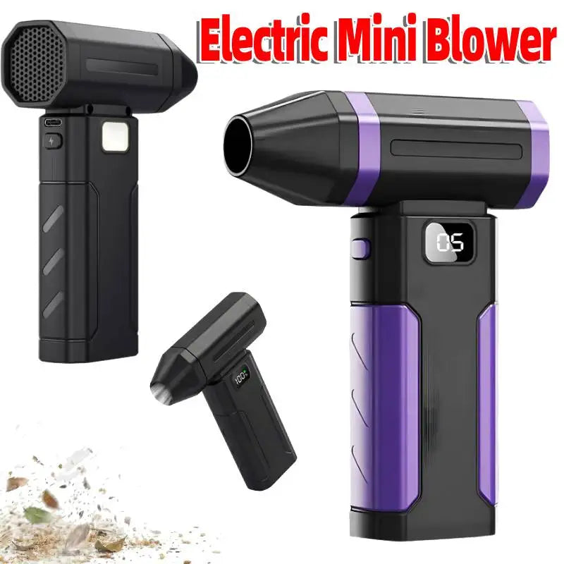 High-Performance 5-Speed Handheld Portable Air Blower with 6000mAh Rechargeable Battery for Dust Removal and Outdoor Use
