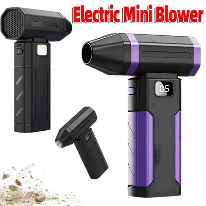 High-Performance 5-Speed Handheld Portable Air Blower with 6000mAh Rechargeable Battery for Dust Removal and Outdoor Use