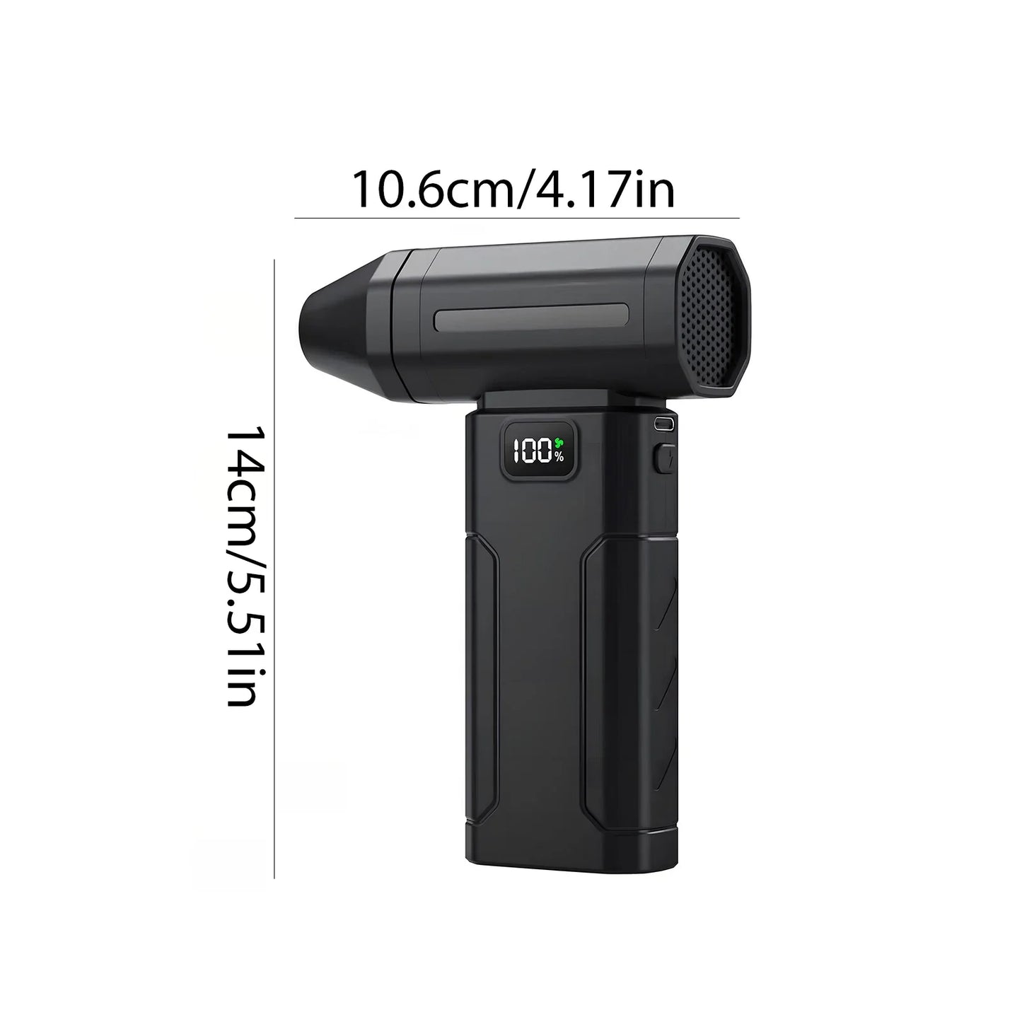 High-Performance 5-Speed Handheld Portable Air Blower with 6000mAh Rechargeable Battery for Dust Removal and Outdoor Use