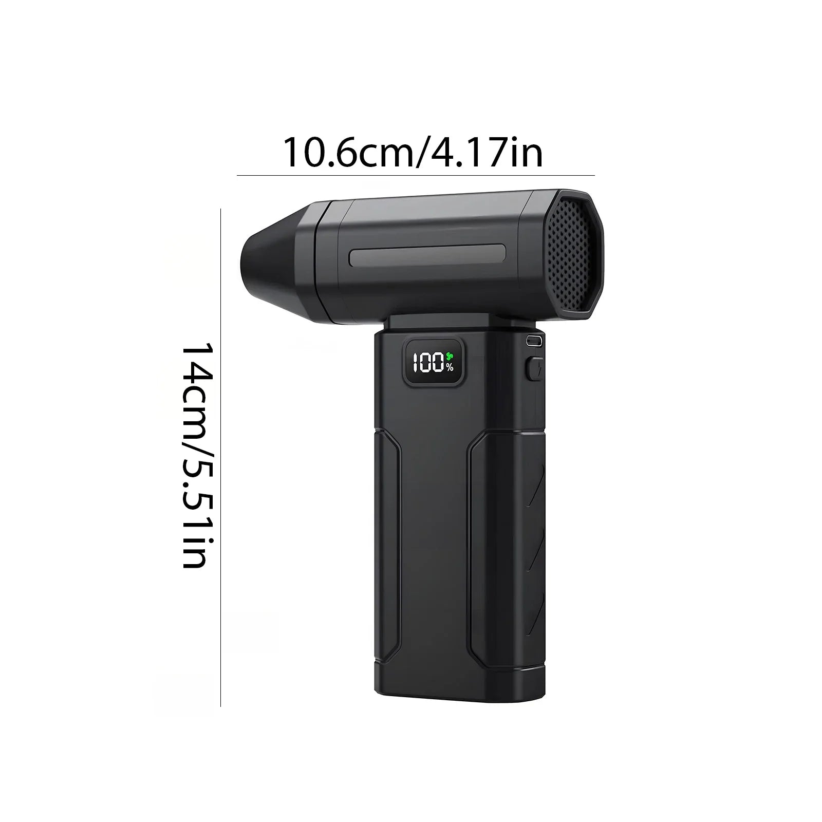 High-Performance 5-Speed Handheld Portable Air Blower with 6000mAh Rechargeable Battery for Dust Removal and Outdoor Use
