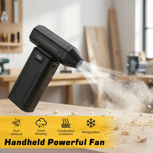 High-Performance 5-Speed Handheld Portable Air Blower with 6000mAh Rechargeable Battery for Dust Removal and Outdoor Use