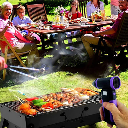 High-Performance 5-Speed Handheld Portable Air Blower with 6000mAh Rechargeable Battery for Dust Removal and Outdoor Use